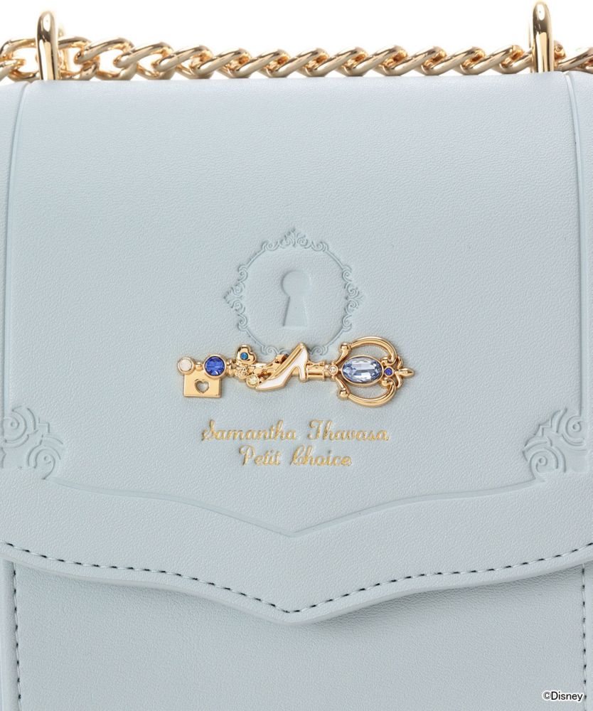 【Samantha Thavasa Petit Choice】「ディズニーコレクション プリンセスシリーズ」 プリーツデザインスマホショルダー