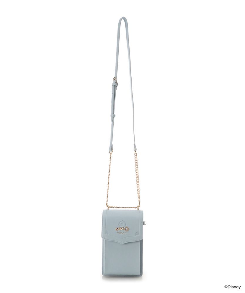 【Samantha Thavasa Petit Choice】「ディズニーコレクション プリンセスシリーズ」 プリーツデザインスマホショルダー