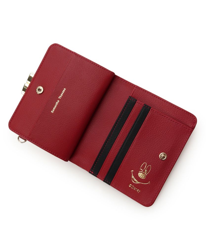 【Samantha Thavasa】「ミッキー」コレクション 口金折財布