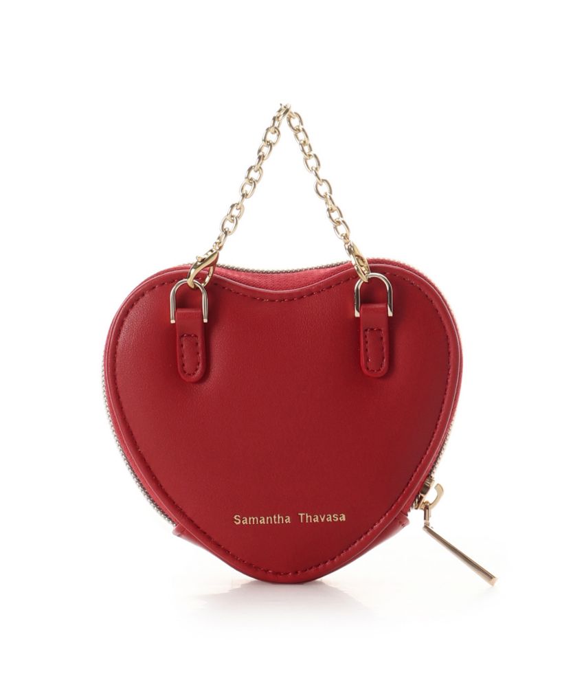 【Samantha Thavasa】「ミッキーマウス」＆「ミニーマウス」コレクション ハートポーチチャーム