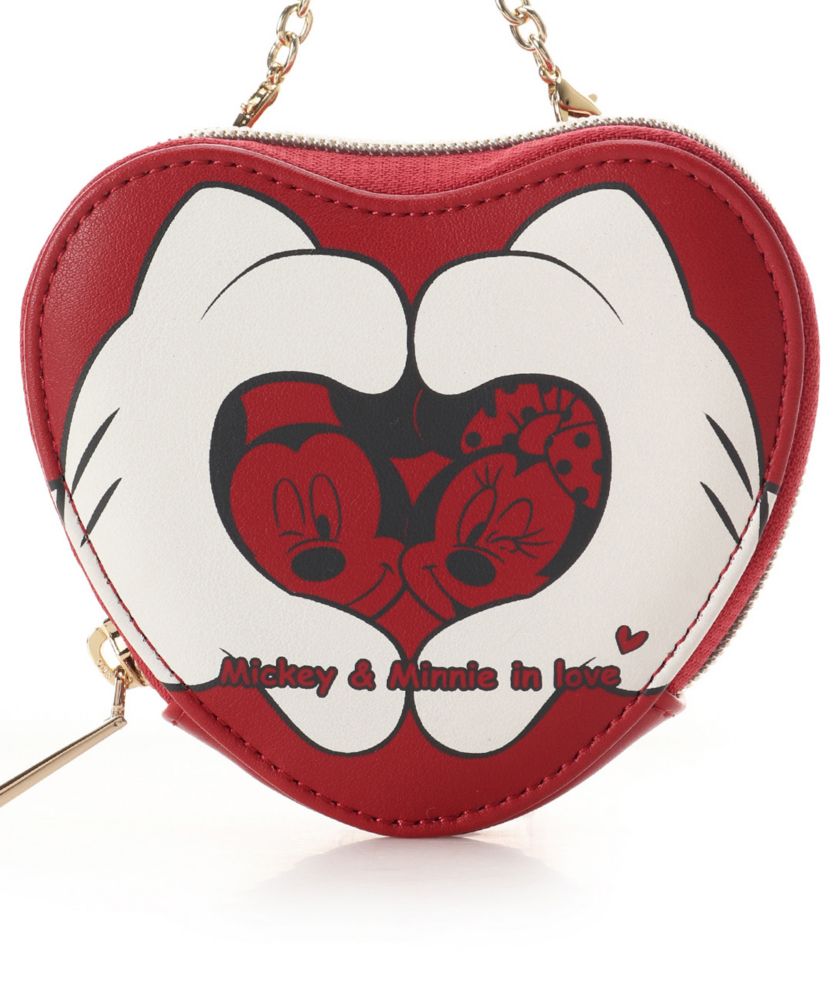 【Samantha Thavasa】「ミッキーマウス」＆「ミニーマウス」コレクション ハートポーチチャーム
