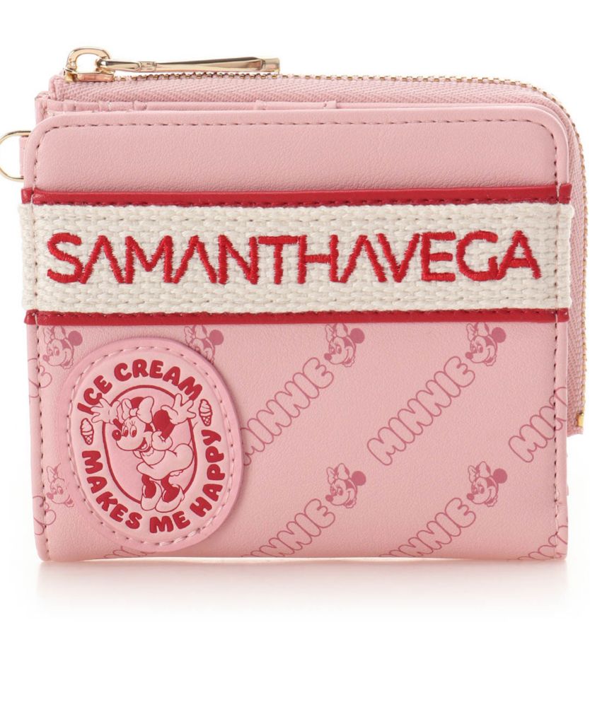 【SAMANTHAVEGA】「ミッキーマウス＆フレンズ」折財布（ミニーマウス）
