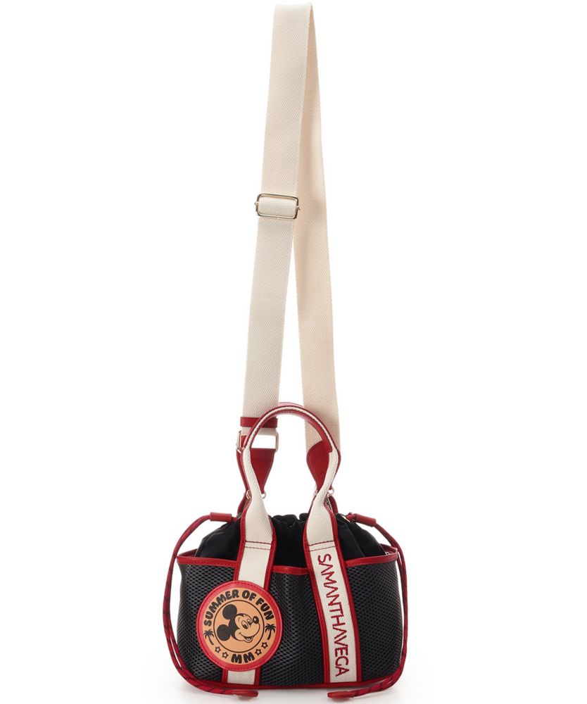 【SAMANTHAVEGA】「ミッキーマウス＆フレンズ」ロゴテープハンドバッグ（ミッキーマウス）