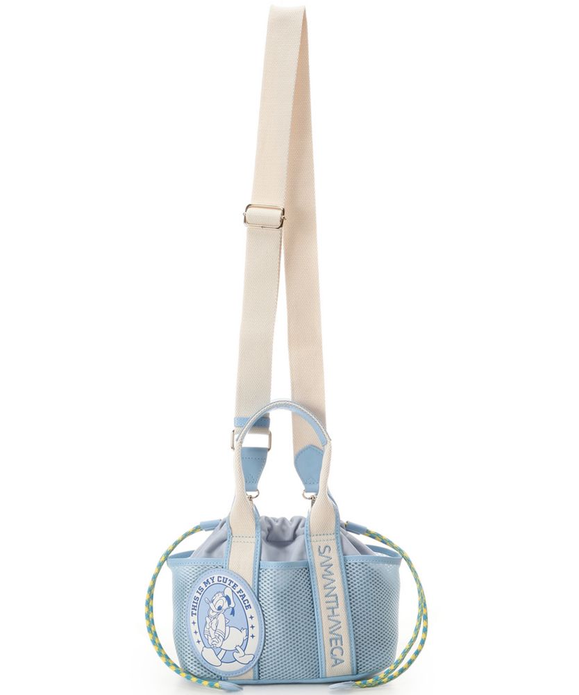 【SAMANTHAVEGA】「ミッキーマウス＆フレンズ」ロゴテープハンドバッグ（ドナルドダック）