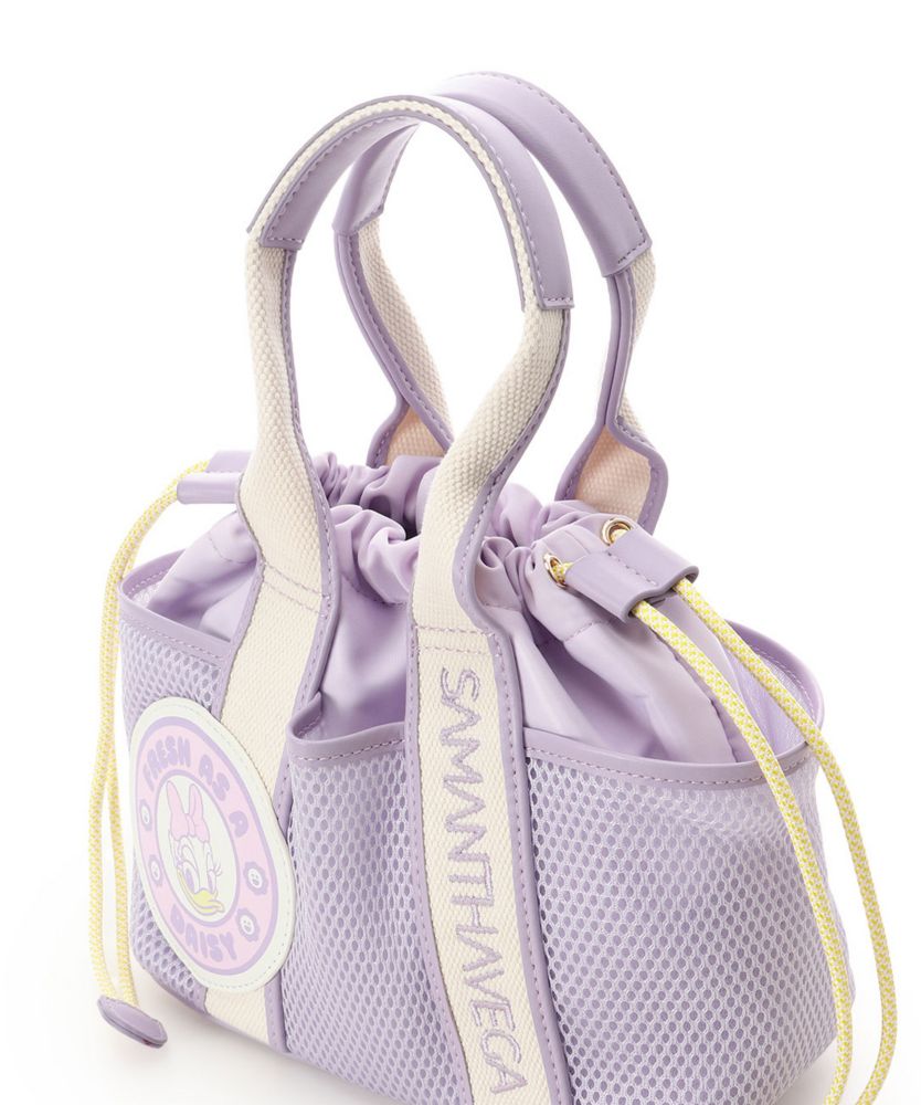 【SAMANTHAVEGA】「ミッキーマウス＆フレンズ」ロゴテープハンドバッグ（デイジーダック）