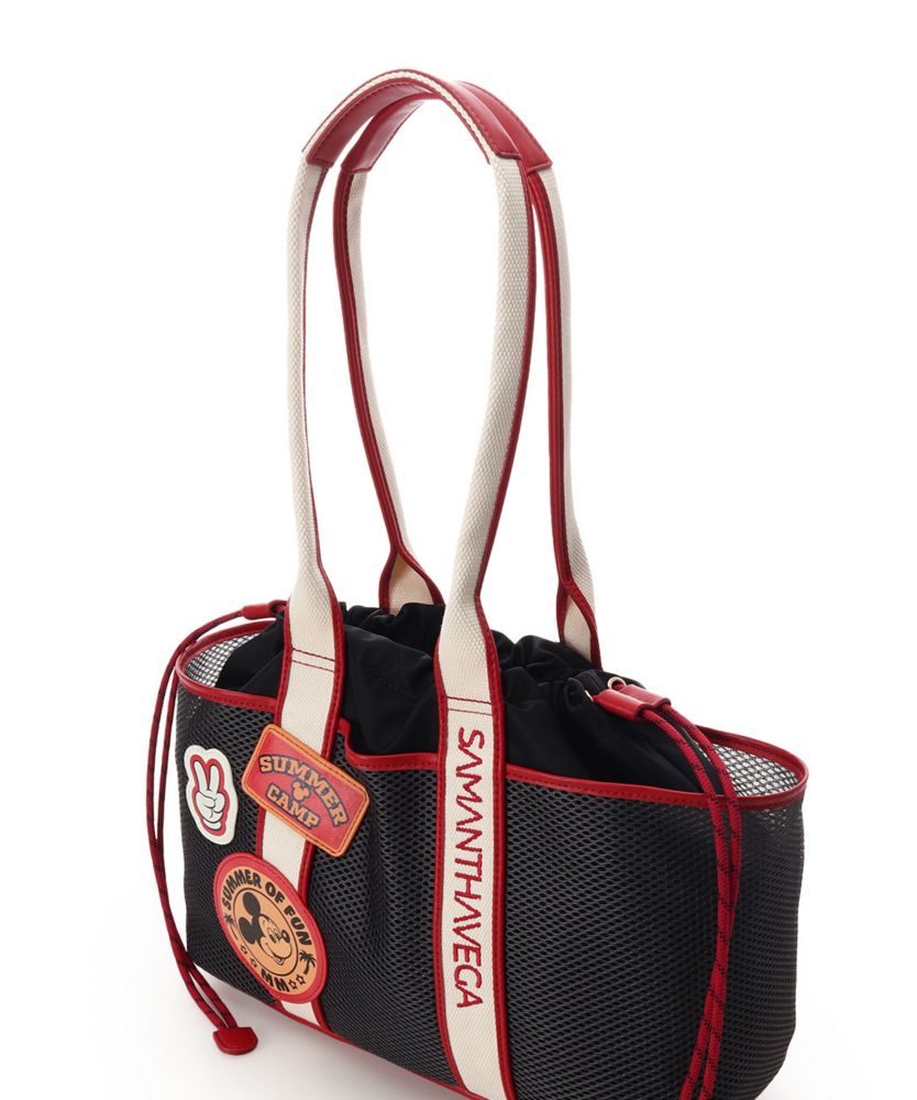 【SAMANTHAVEGA】「ミッキーマウス＆フレンズ」ロゴテープトートバッグ（ミッキーマウス）