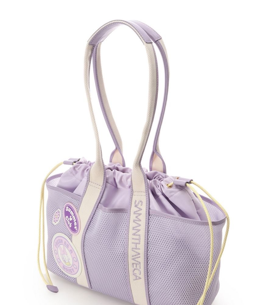 【SAMANTHAVEGA】「ミッキーマウス＆フレンズ」ロゴテープトートバッグ（デイジーダック）