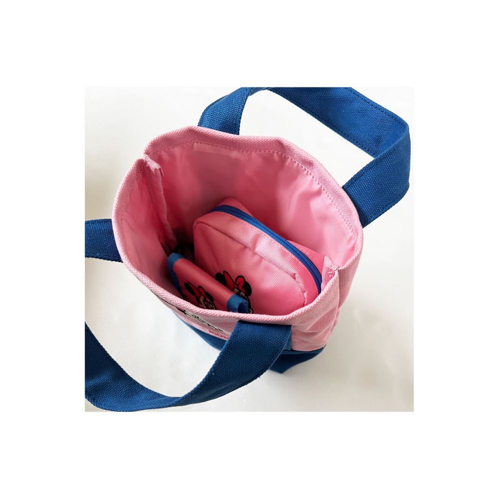 ディズニー ポリエステル刺繍 バッグ ミニーマウス/フェイス