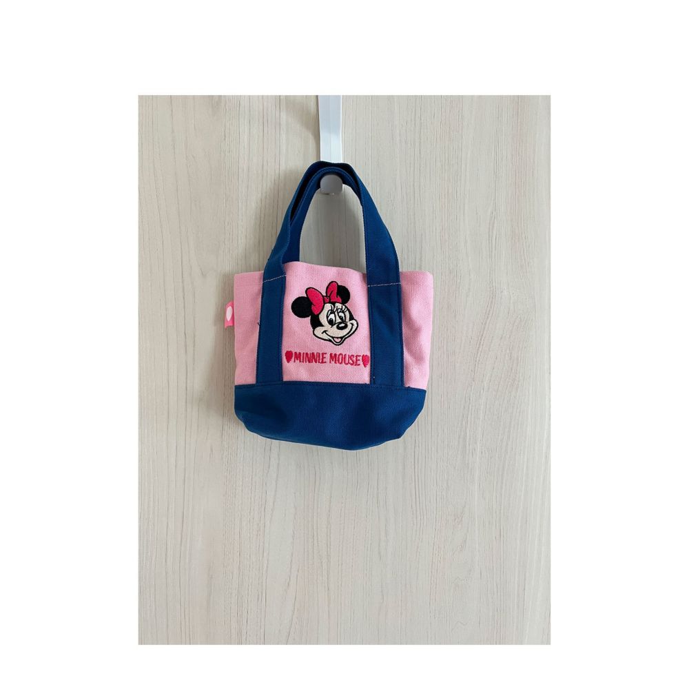 ディズニー ポリエステル刺繍 バッグ ミニーマウス/フェイス