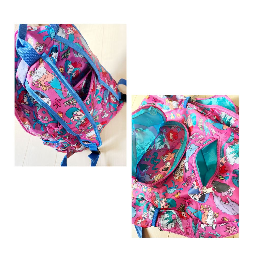 ノスタルジカ リトル・マーメイド 総柄折り畳みリュック