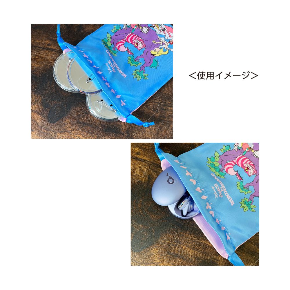 ディズニー サテン巾着 アリス/ふしぎの国のアリス