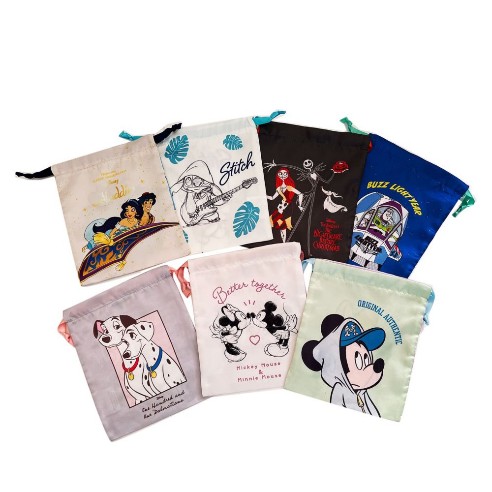 ディズニー リボン巾着 ミッキー＆ミニー ストリート