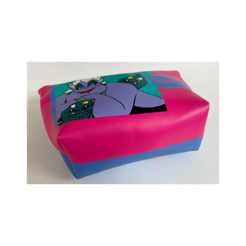 ディズニー 合皮舟形ポーチ リトル・マーメイド アリエル＆アースラ