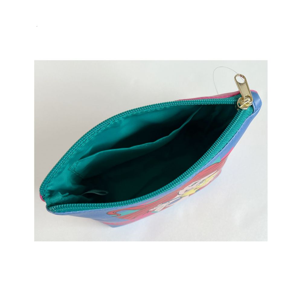 ディズニー 合皮舟形ポーチ リトル・マーメイド アリエル＆アースラ