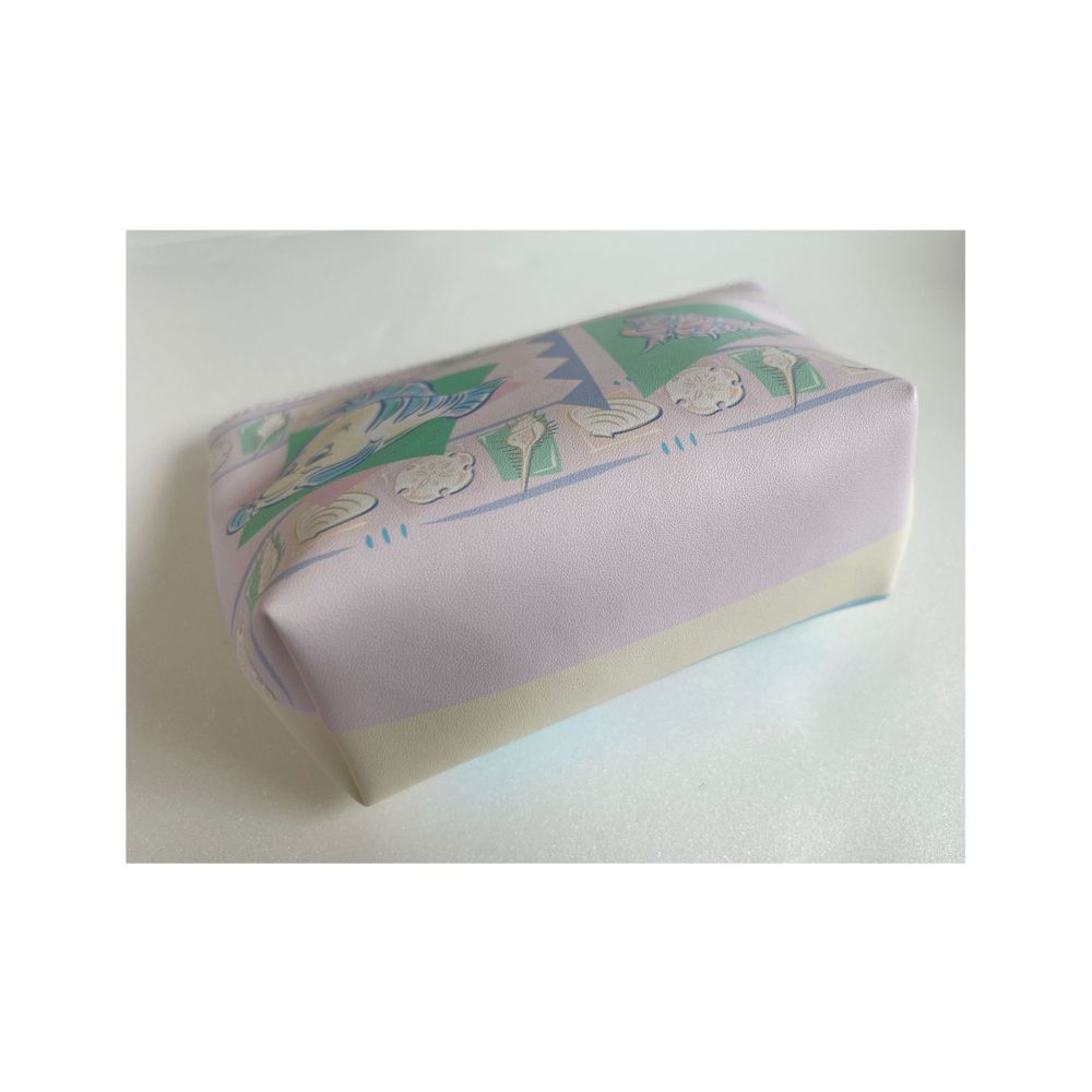 ディズニー 合皮舟形ポーチ リトル・マーメイド アリエルパステル