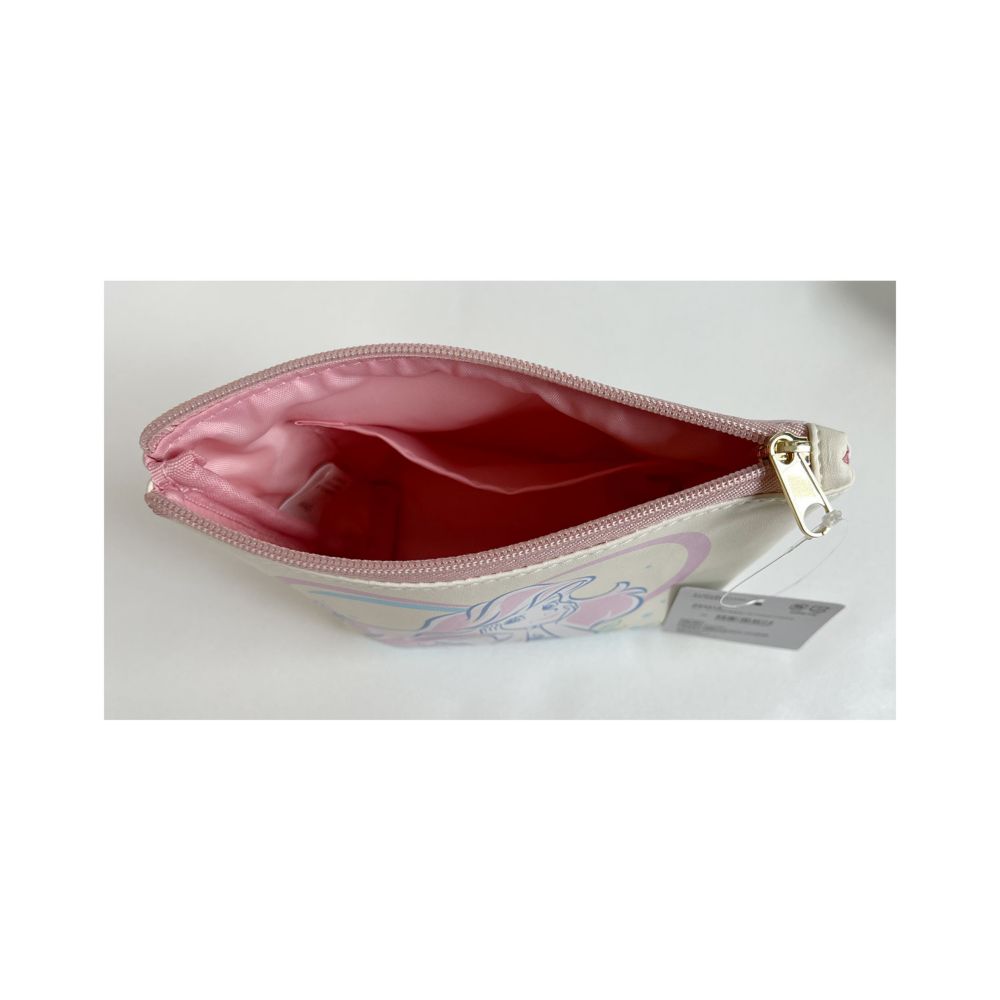 ディズニー 合皮舟形ポーチ リトル・マーメイド アリエルパステル