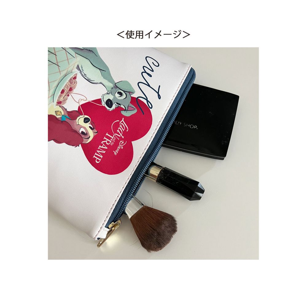 ディズニー 合皮舟形ポーチ わんわん物語/レディとトランプ
