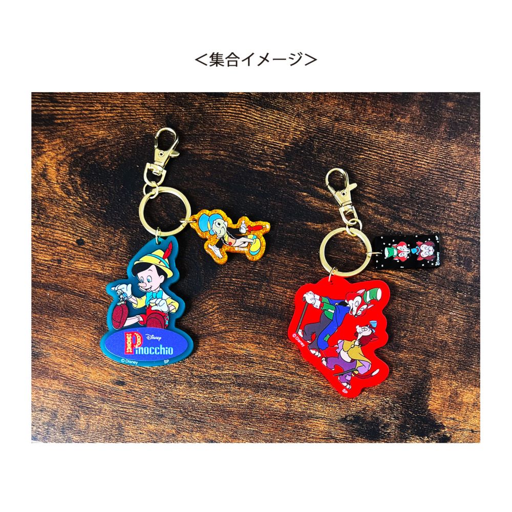 ノスタルジカ ピノキオ アクリルキーホルダー オレンジ&times;ブラック