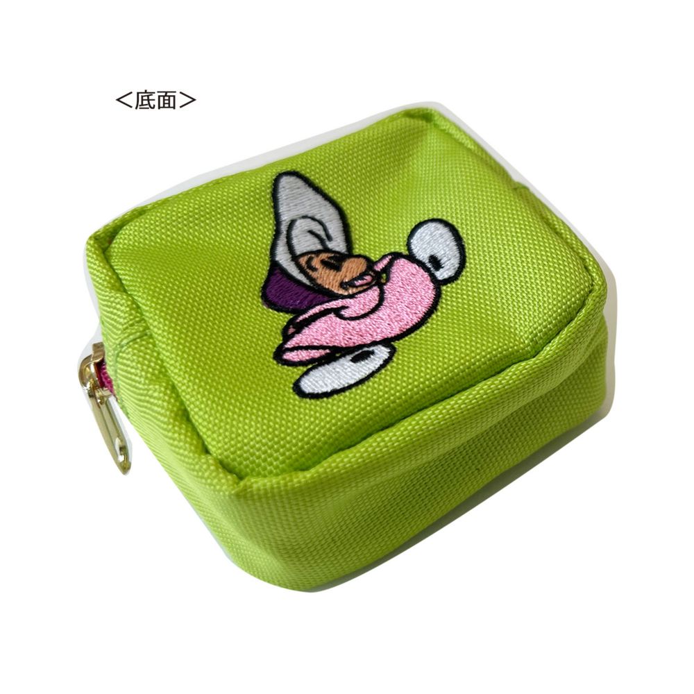 ノスタルジカ カラビナ付き ミニ刺繍ポーチ／オイスター