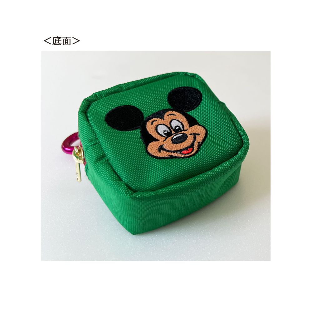 ノスタルジカ カラビナ付き ミニ刺繍ポーチ／ミッキー
