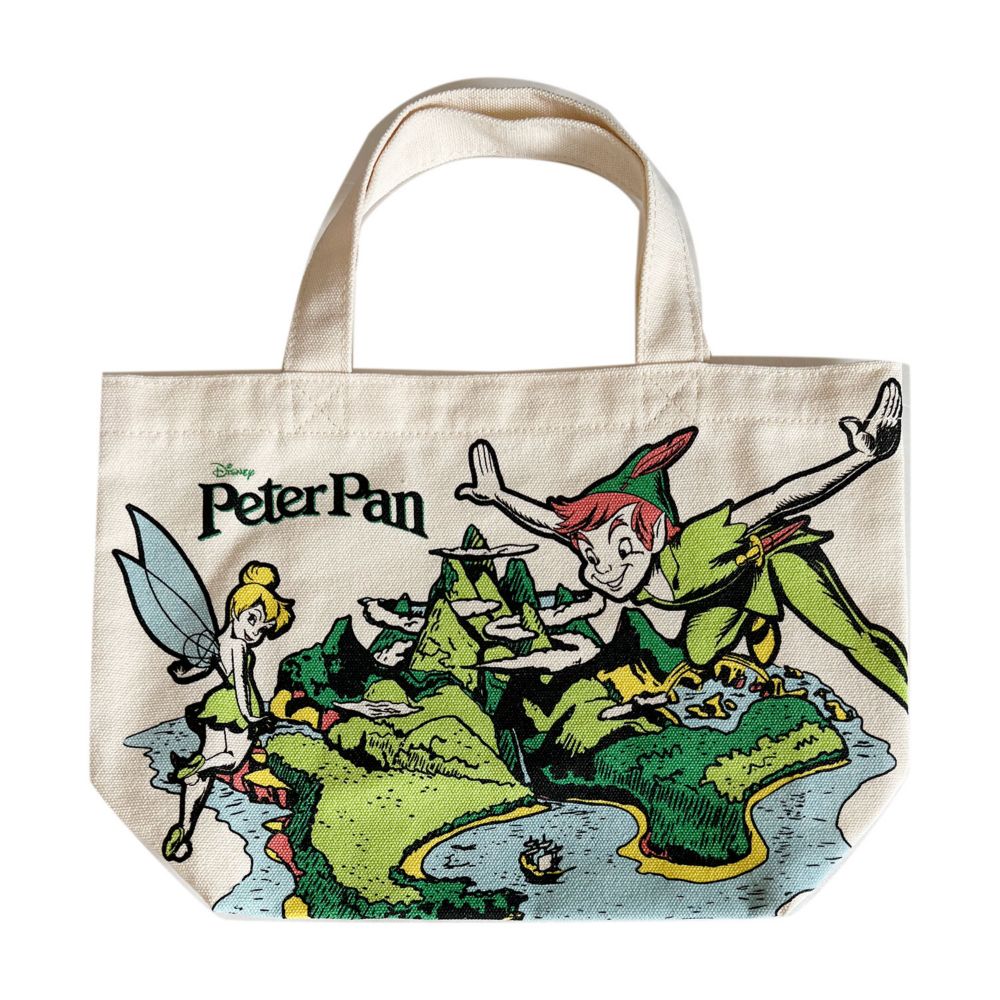 新品未使用 ピーター・パン トートバッグ Message Logo ディズニーストア peter pan ディズニーランド ミッキーマウス ミニーマウス