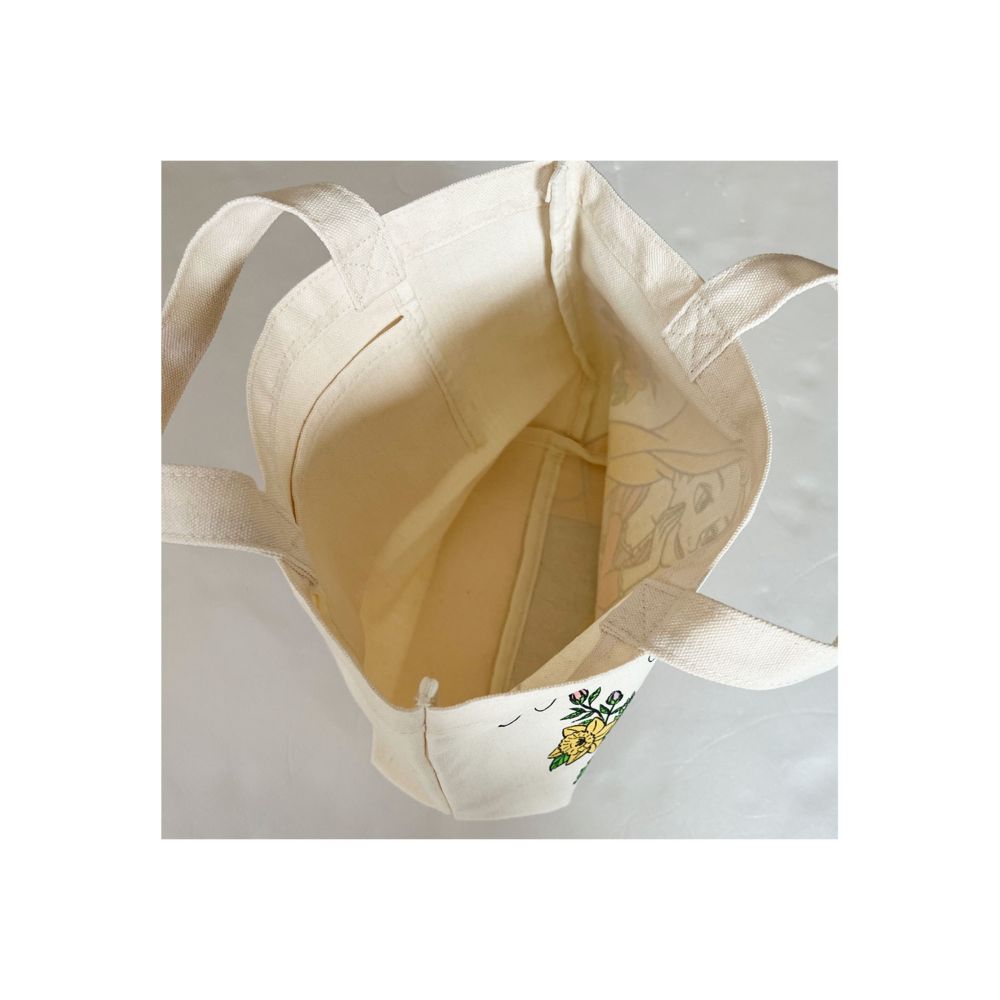 ディズニー ラプンツェル マチ付きバッグ フラワー