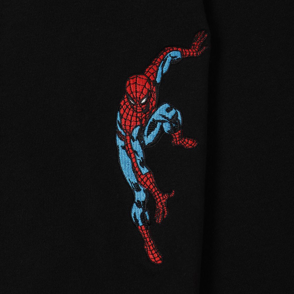 MARVEL スパイダーマン 貼り付き刺繍 スウェット