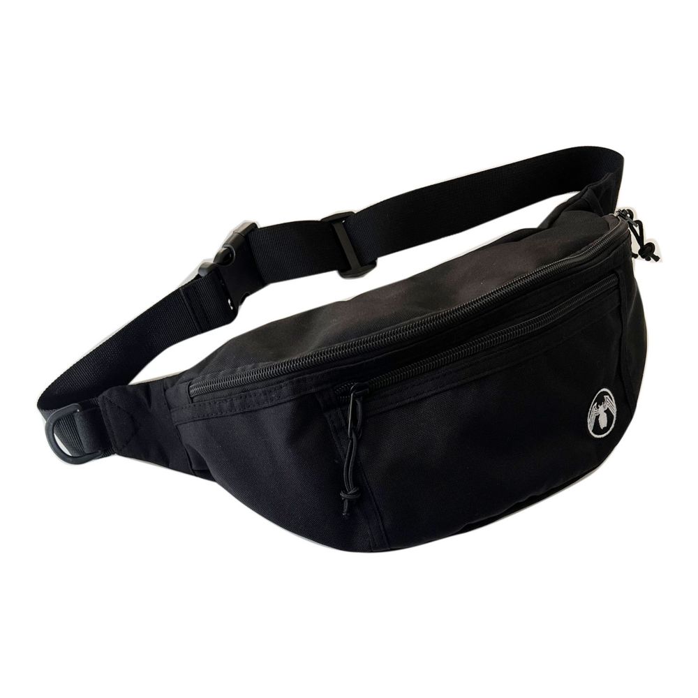 MARVEL ヴェノム 蜘蛛アイコン 刺繍 ボディバッグ