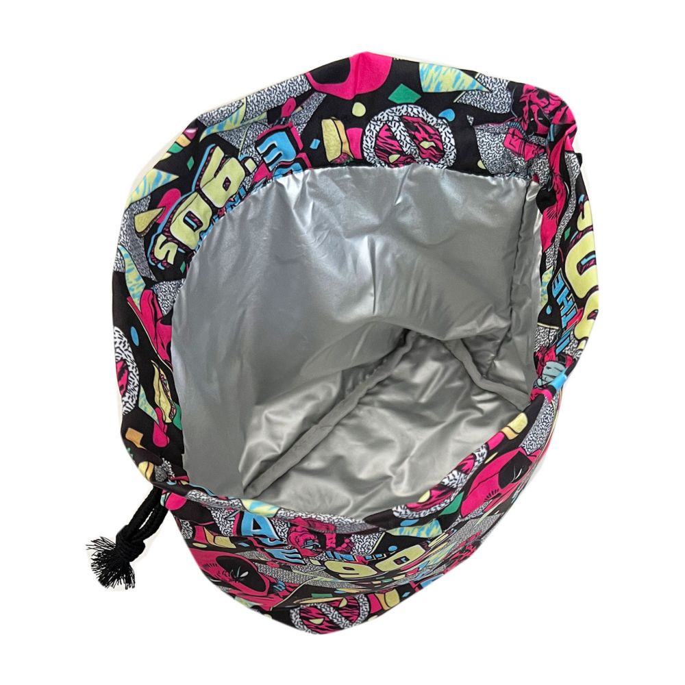 MARVEL マチ付き巾着 デッドプール/ロゴ