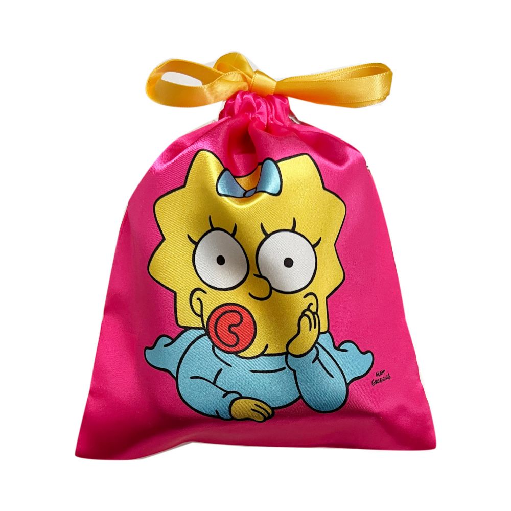 ザ・シンプソンズ 「White/Colorful Series」 リボン巾着マギー ごろん