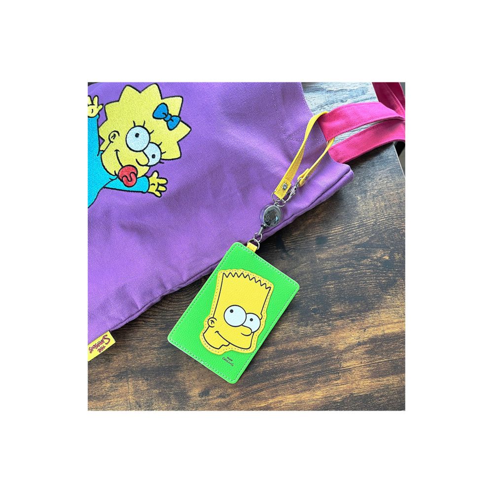 ザ・シンプソンズ 「White/Colorful Series」  リール付パスケースバート/フェイスＡ