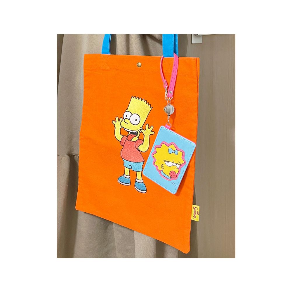 ザ・シンプソンズ 「White/Colorful Series」  リール付パスケースマギー/フェイスＣ