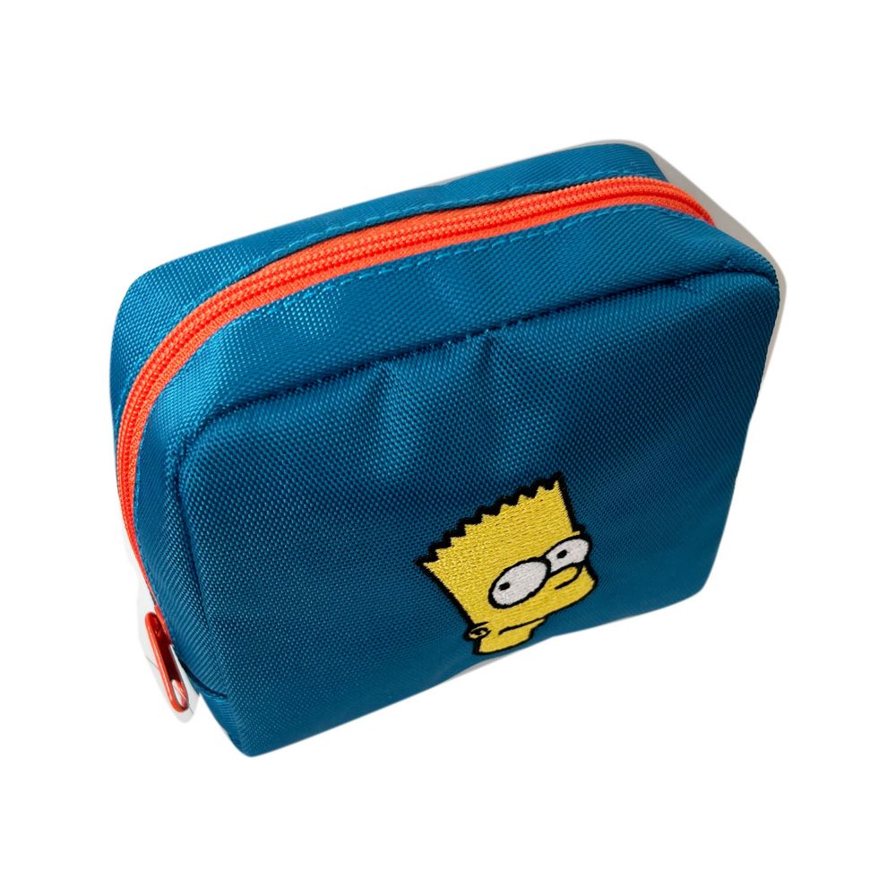 ザ・シンプソンズ 「White/Colorful Series」  ポリエステル刺繍ポーチバート/フェイスＡ