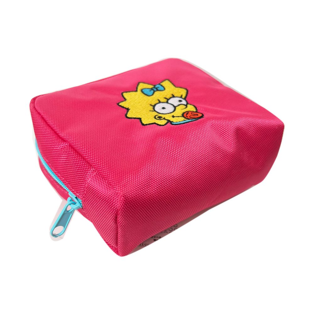 ザ・シンプソンズ 「White/Colorful Series」  ポリエステル刺繍ポーチマギー/フェイスＡ