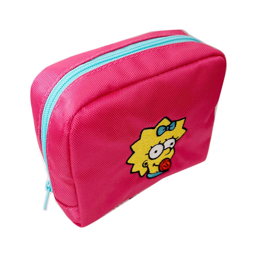 ザ・シンプソンズ 「White/Colorful Series」  ポリエステル刺繍ポーチマギー/フェイスＡ