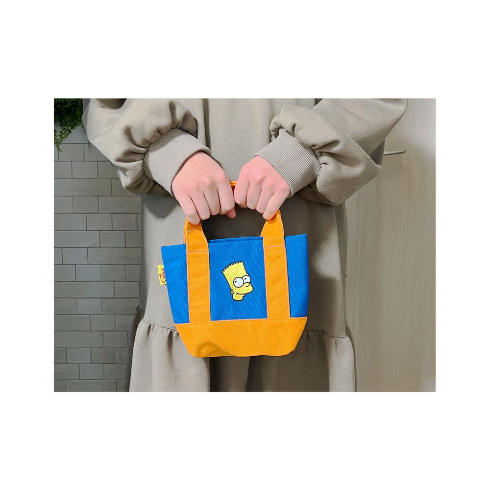 ザ・シンプソンズ 「White/Colorful Series」  ポリエステル刺繍ミニバッグバート/フェイスＡ