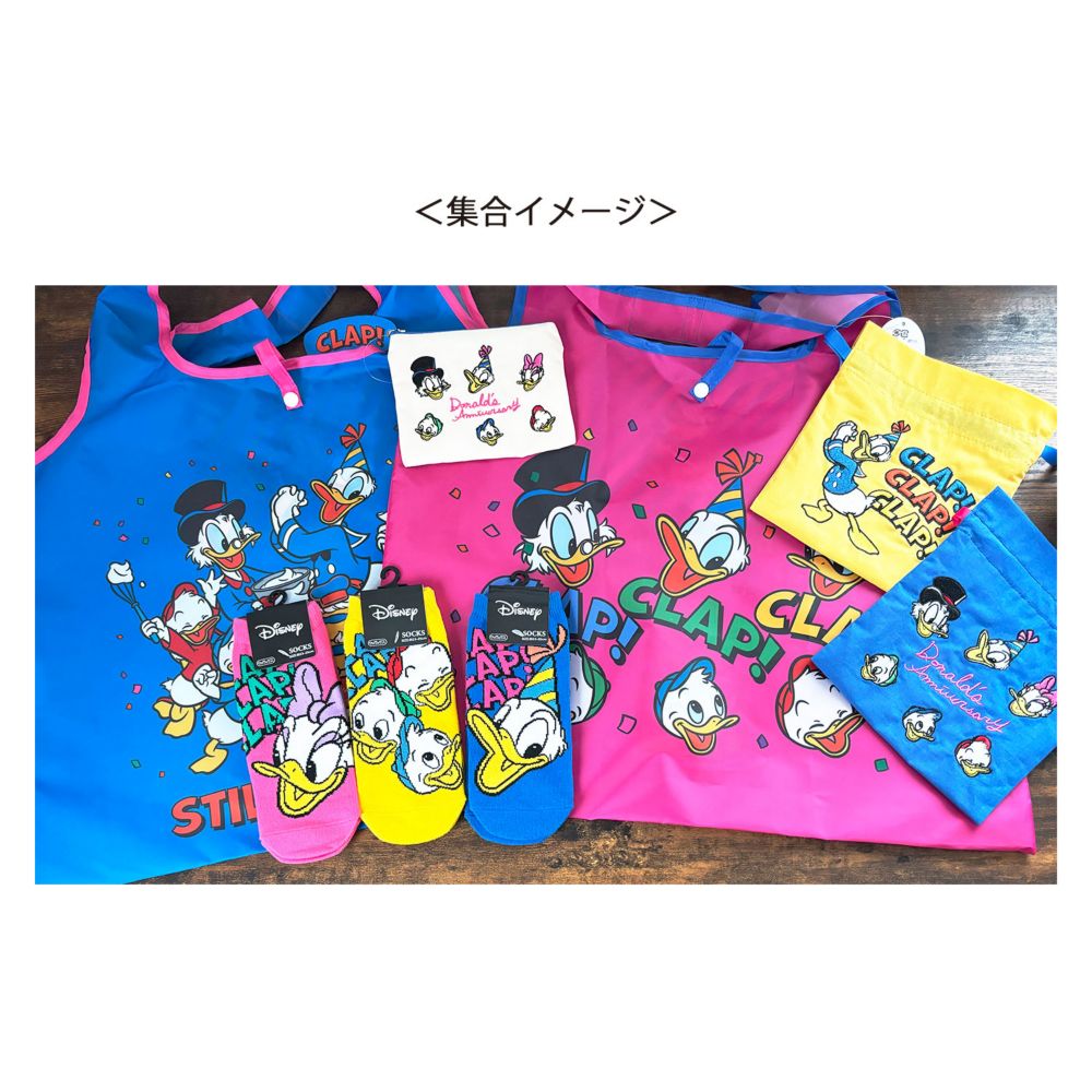 ディズニー DONALD DUCK Anniversary Series 刺繍巾着 ドナルドYELLOW