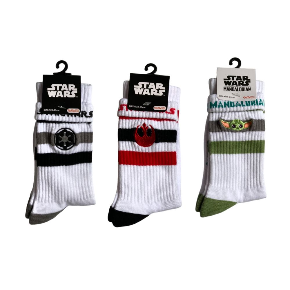 スター・ウォーズ  刺繍ソックス マンダロリアン グローグー