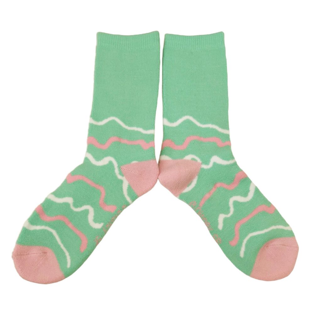 ディズニー ぽっかぽかルームソックス ヤングオイスターズ/フラワー