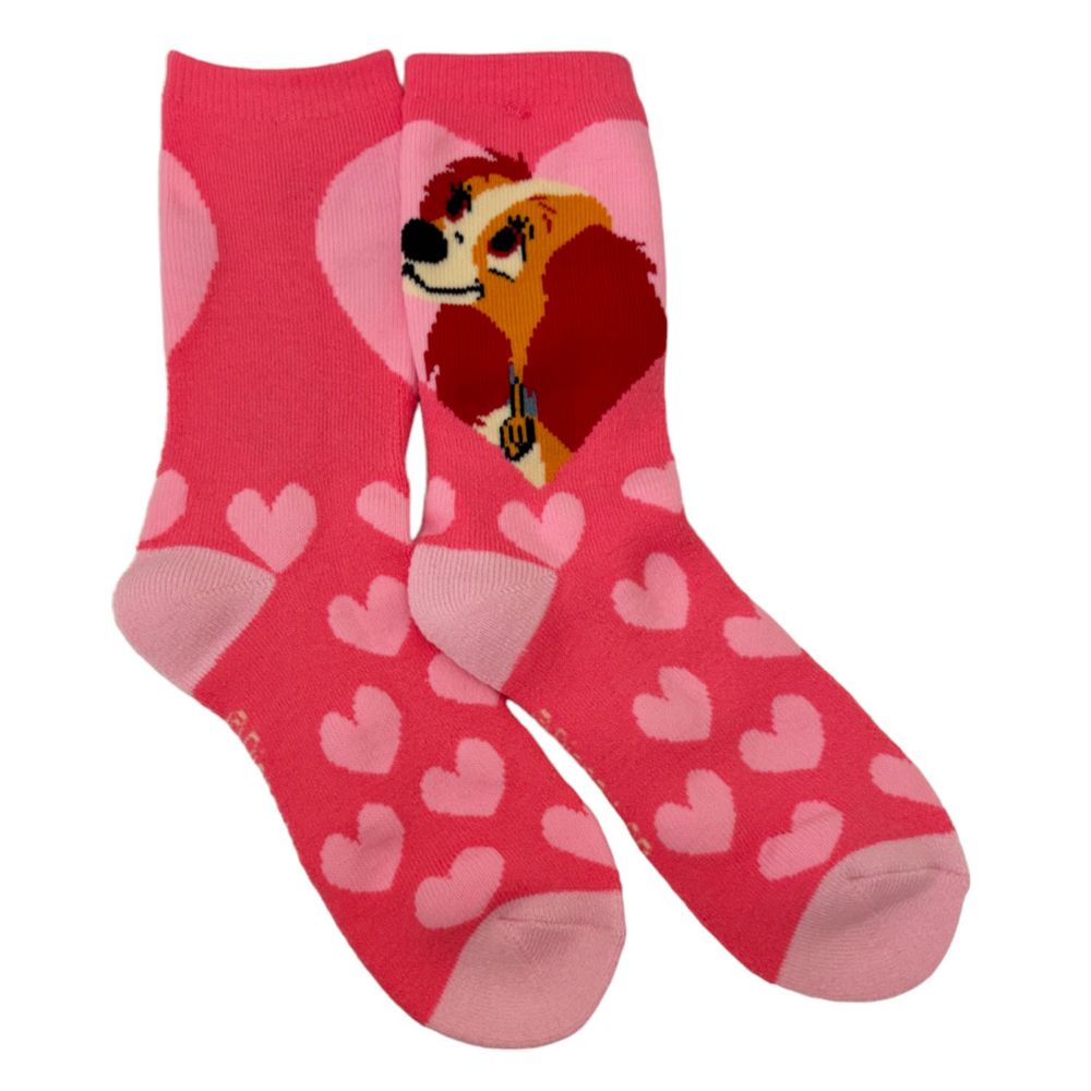 ディズニー ぽっかぽかルーム ソックスわんわん物語 レディ トランプ