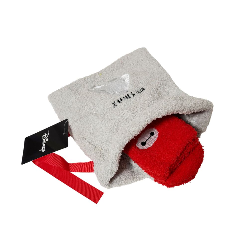 ディズニー もこもこ靴下 in 巾着 ベイマックス ロゴ