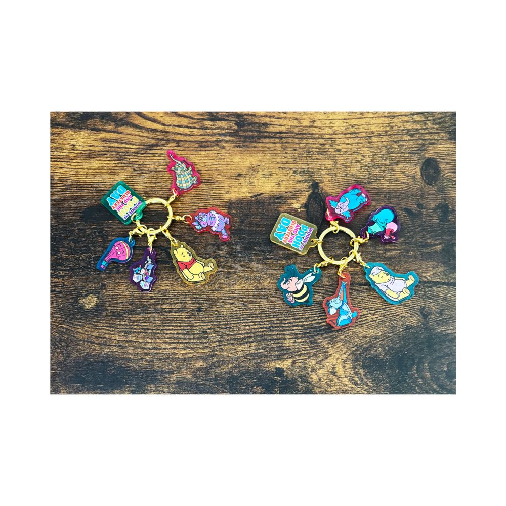 ディズニー プーさん アクリルキーホルダー BLUE