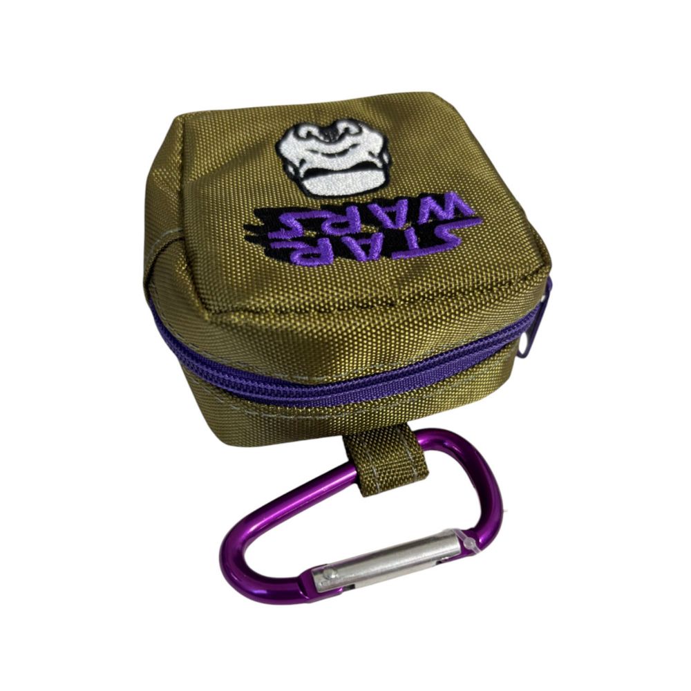 スター・ウォーズ カラビナ付きミニ刺繍ポーチ ストームトルーパー ロゴ