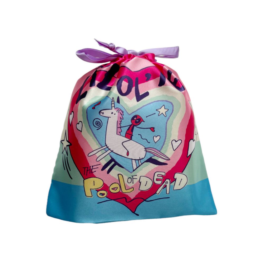 MARVEL  サテン巾着 デッドプール ユニコーン