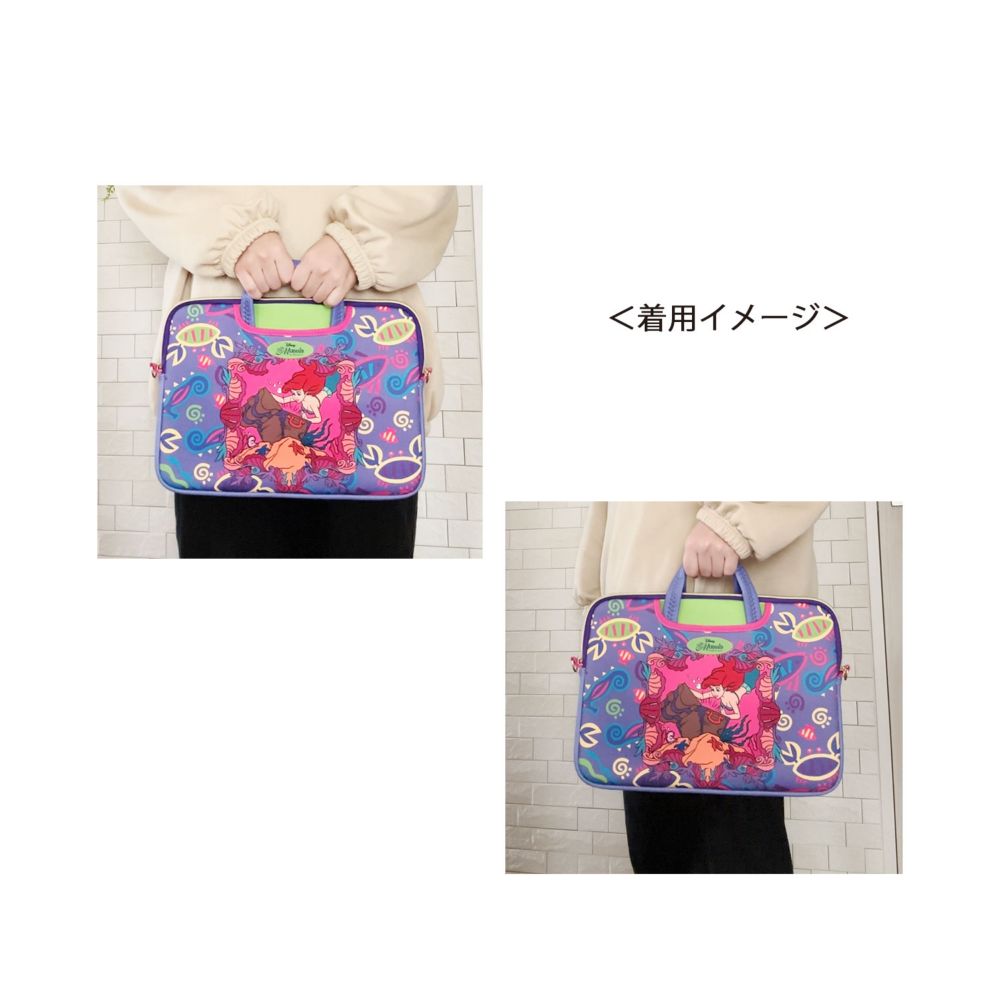 ノスタルジカ　ドキュメントバッグ リトル・マーメイド　PURPLEフィッシュ