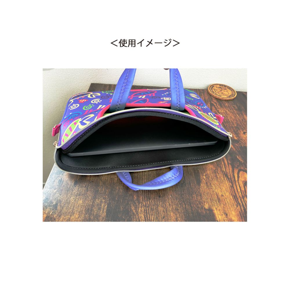 ノスタルジカ　ドキュメントバッグ リトル・マーメイド　PURPLEフィッシュ