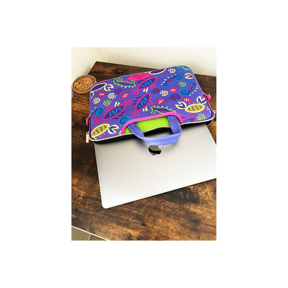 ノスタルジカ　ドキュメントバッグ リトル・マーメイド　PURPLEフィッシュ