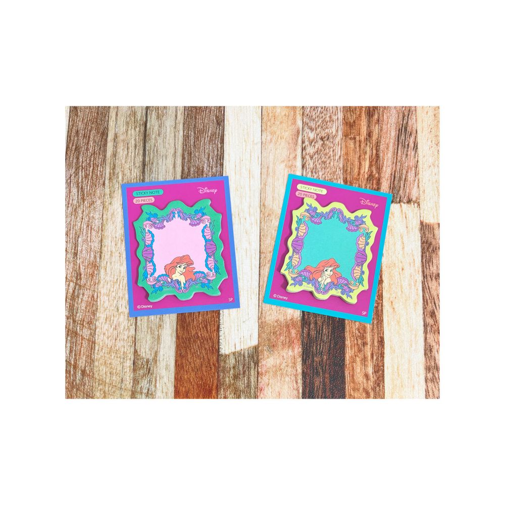 ノスタルジカ ディズニー リトル・マーメイド  ダイカット付箋  フレーム BLUE