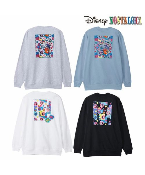 ノスタルジカ ミッキー＆ミニー ミラー スウェット BLUE