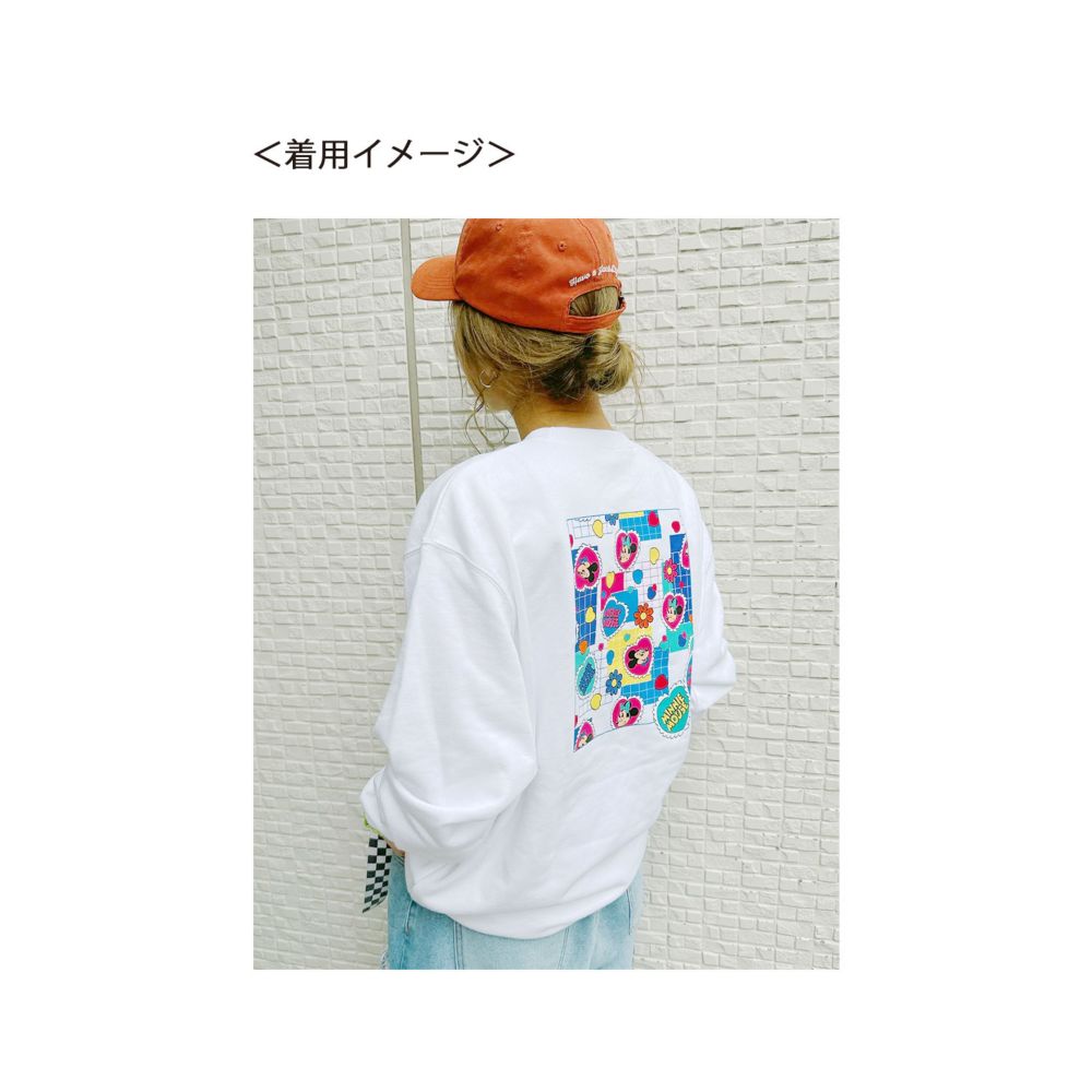 ノスタルジカ ミッキー＆ミニー ミラー スウェット BLUE